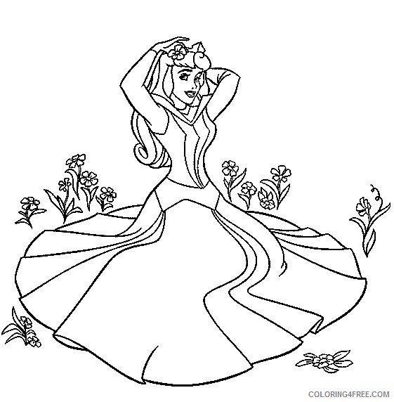 printable sleeping beauty coloring pages Coloring4free
