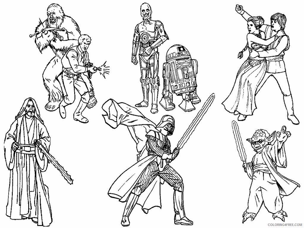 printable star wars coloring pages Coloring4free