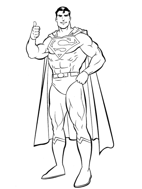 printable superman coloring pages Coloring4free