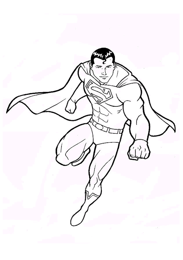printable superman coloring pages for kids Coloring4free