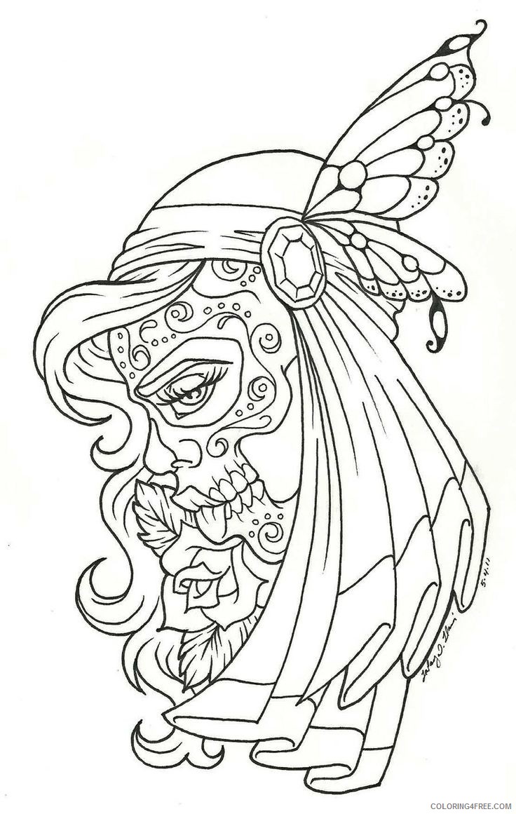 printable tattoo coloring pages for adults Coloring4free
