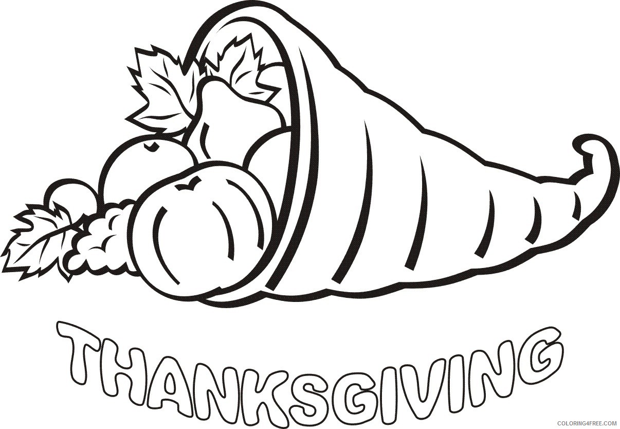 printable thanksgiving coloring pages Coloring4free