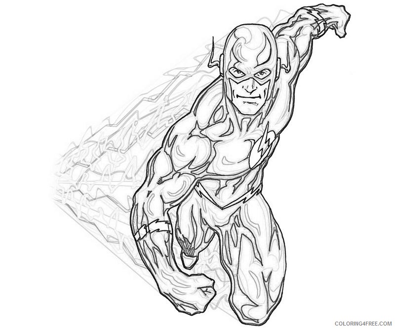 printable the flash coloring pages Coloring4free