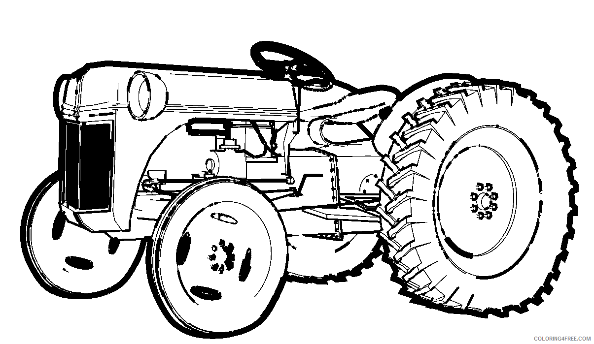 printable tractor coloring pages Coloring4free