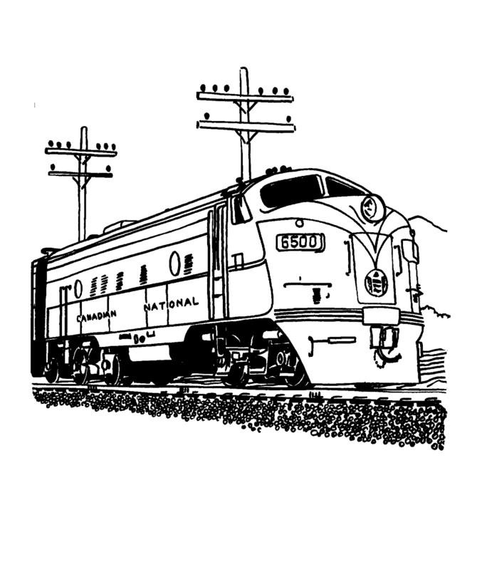 printable train coloring pages Coloring4free