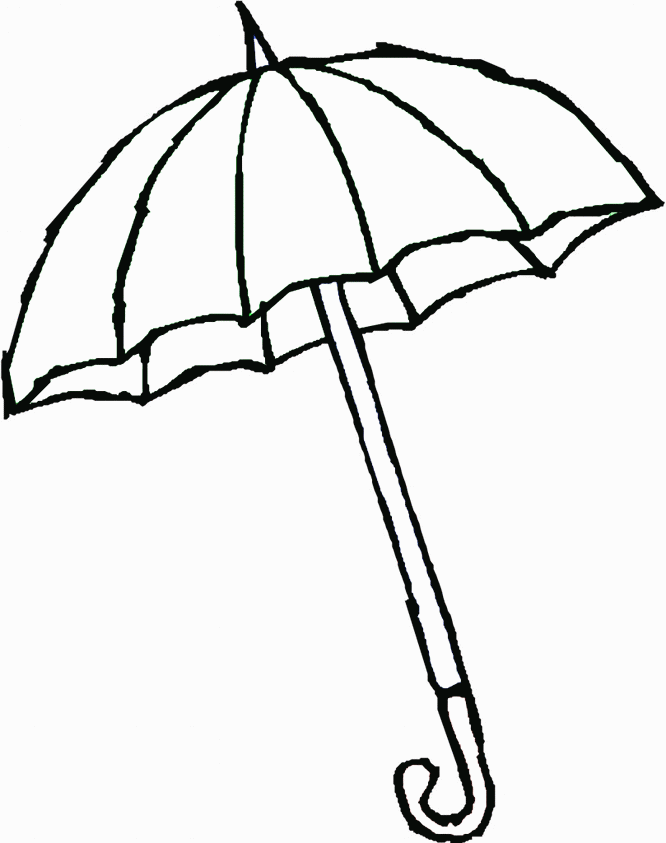 printable umbrella coloring pages Coloring4free