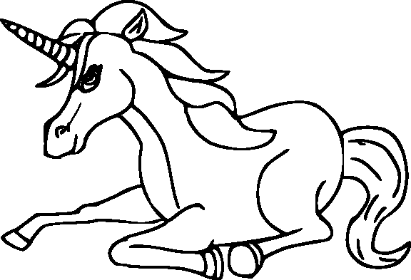 printable unicorn coloring pages for kids Coloring4free