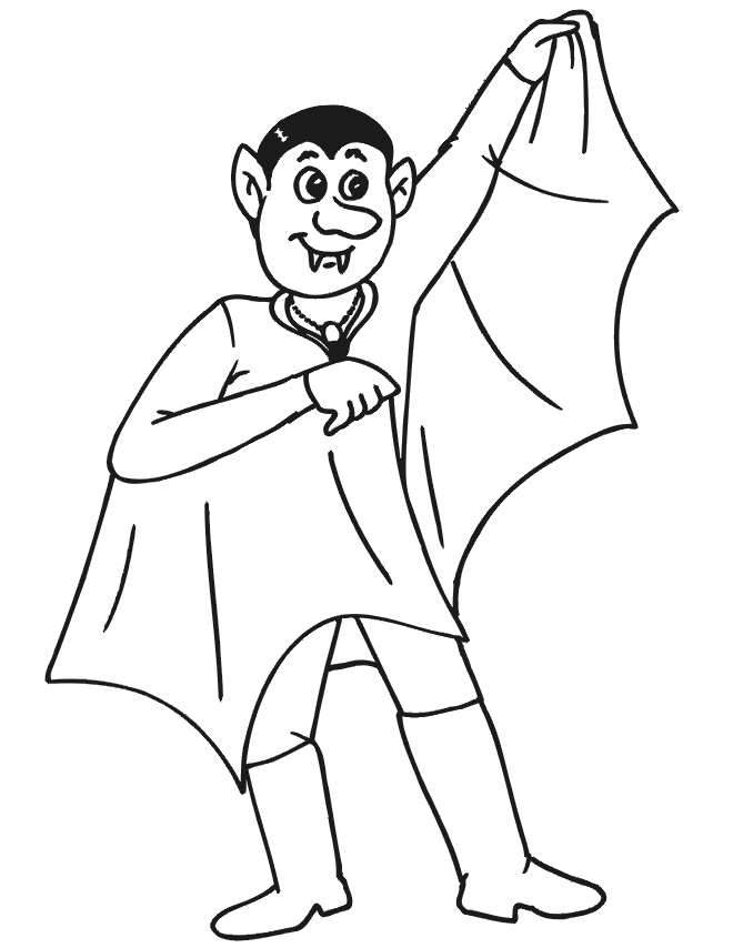 printable vampire coloring pages Coloring4free