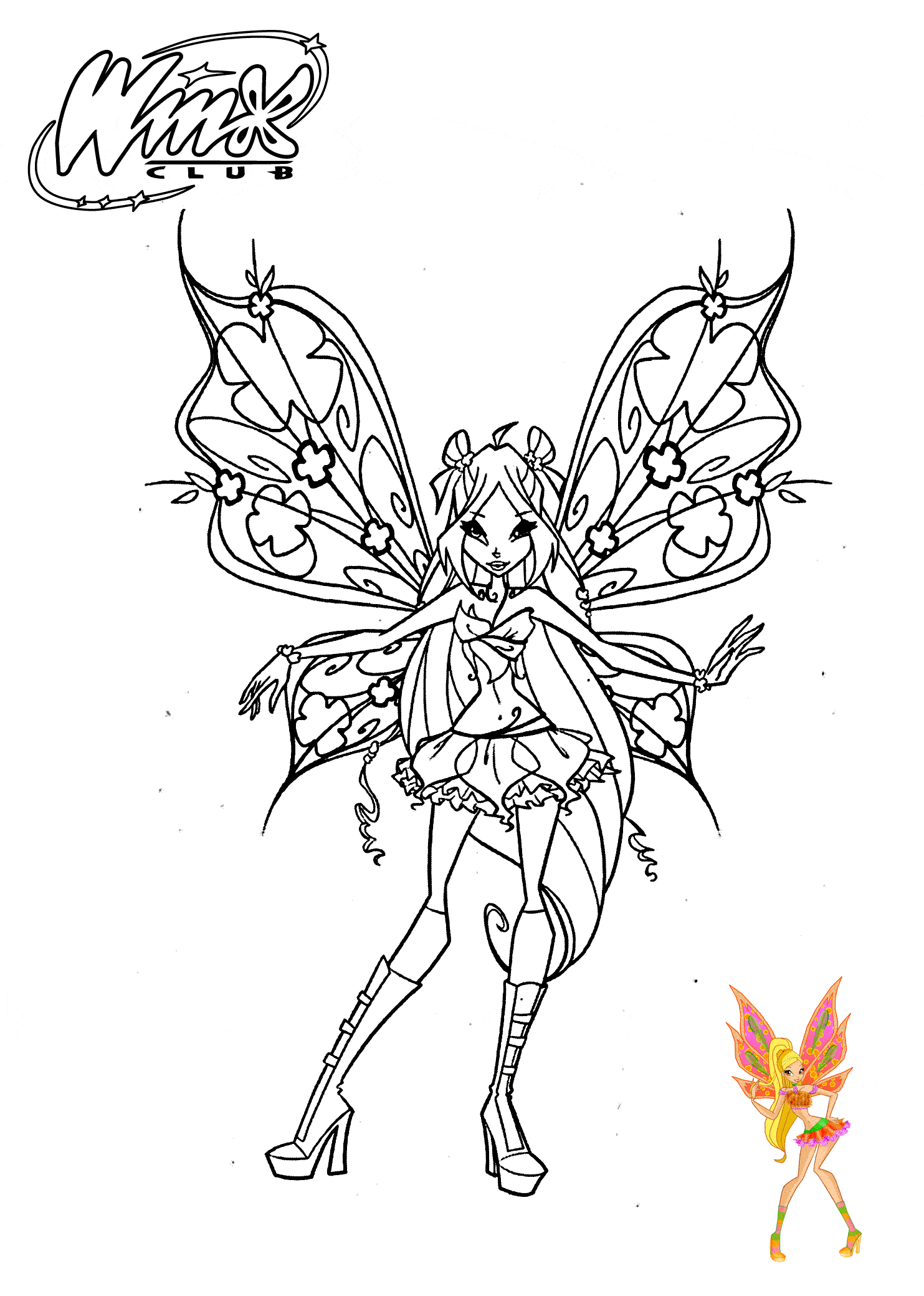 printable winx club coloring pages for girls Coloring4free