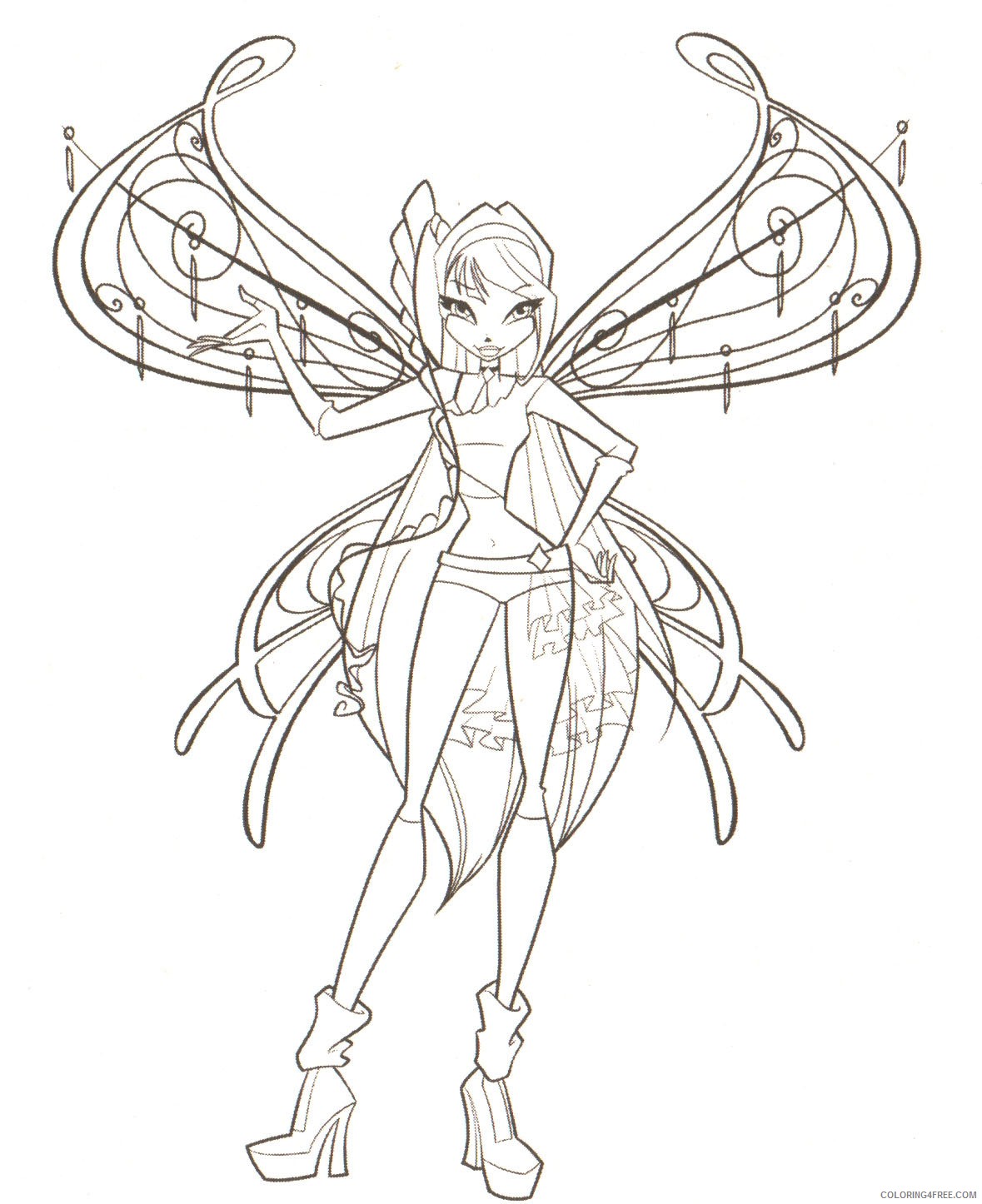 printable winx club coloring pages for kids Coloring4free