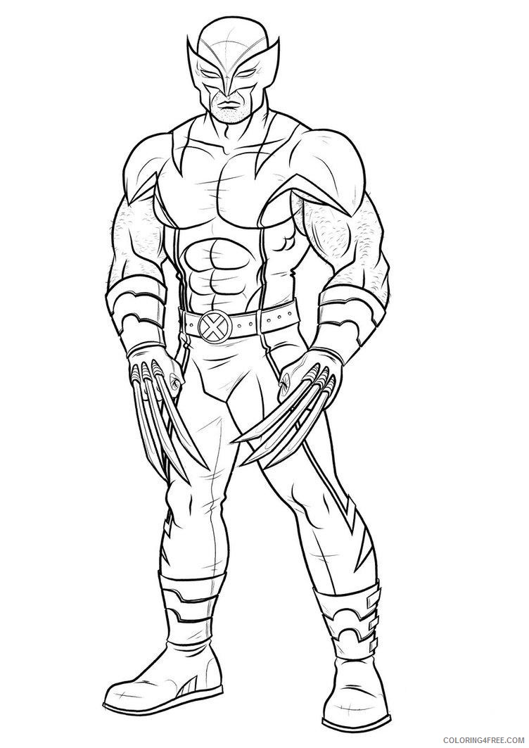 printable wolverine coloring pages Coloring4free