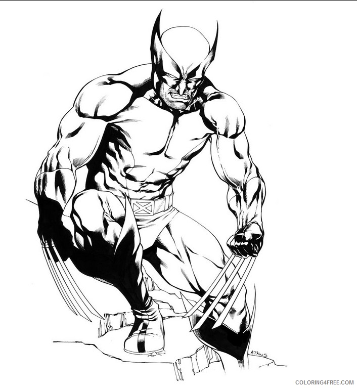 printable wolverine coloring pages for boys Coloring4free
