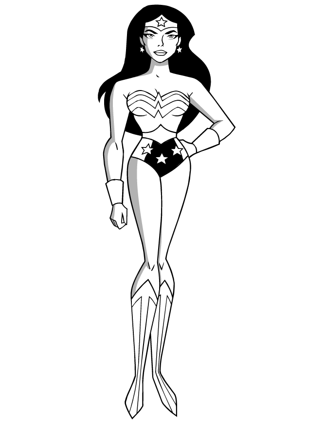 printable wonder woman coloring pages Coloring4free