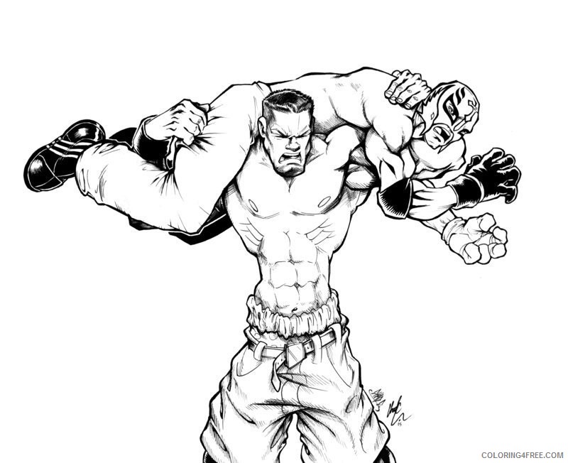 printable wwe coloring pages Coloring4free