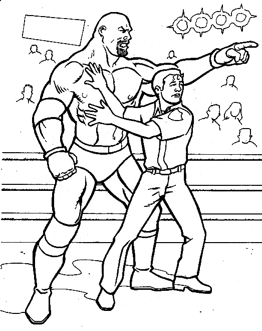 printable wwe coloring pages for kids Coloring4free