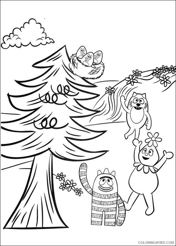 printable yo gabba gabba coloring pages for kids Coloring4free