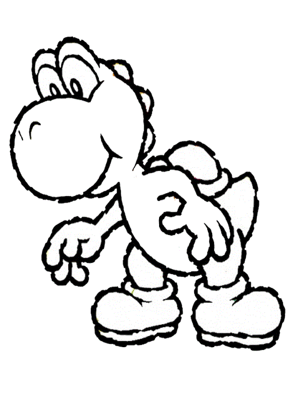 printable yoshi coloring pages Coloring4free
