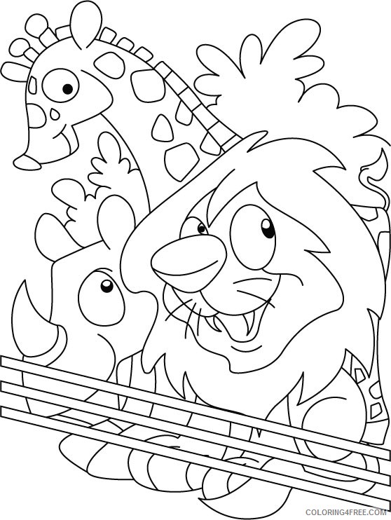 printable zoo coloring pages for kids Coloring4free