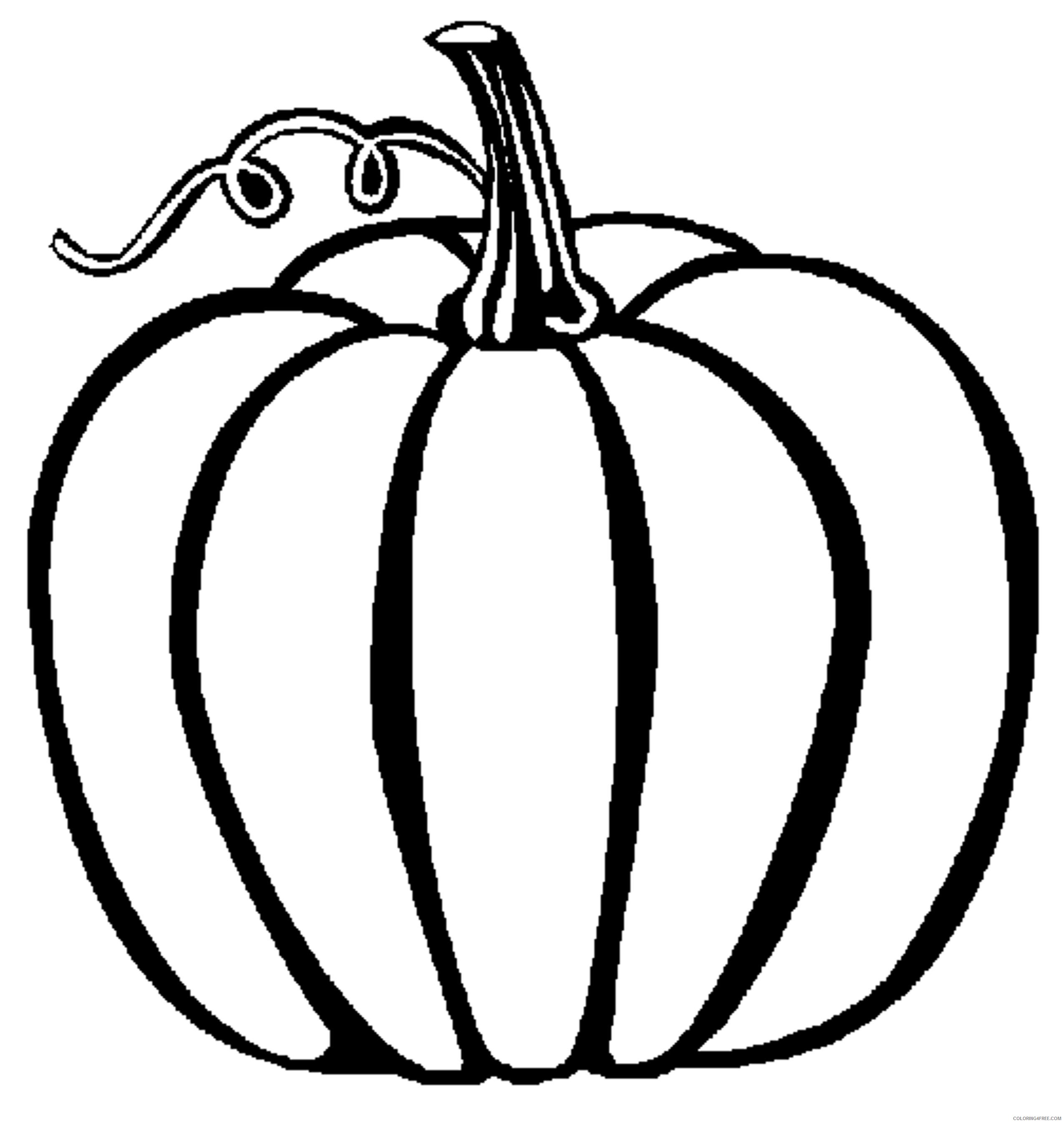 pumpkin coloring pages for kids Coloring4free