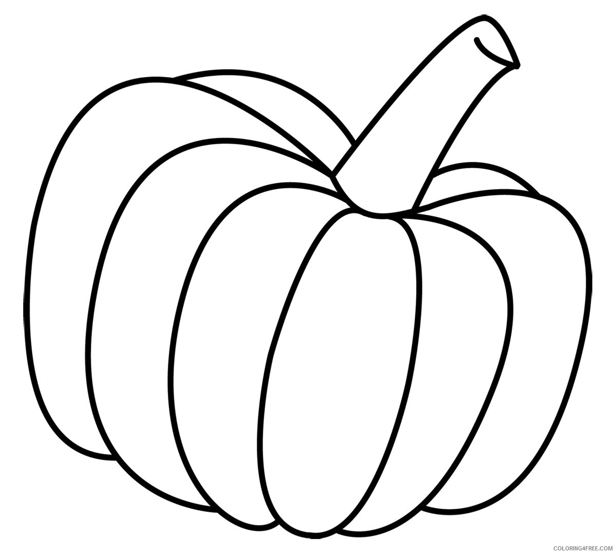 pumpkin coloring pages for kindergarten Coloring4free