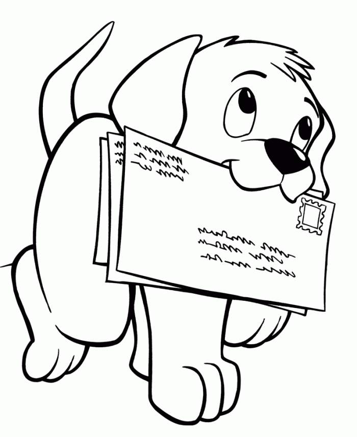 puppies coloring pages for kids Coloring4free