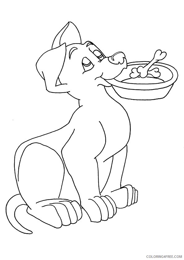 puppies coloring pages hungry Coloring4free