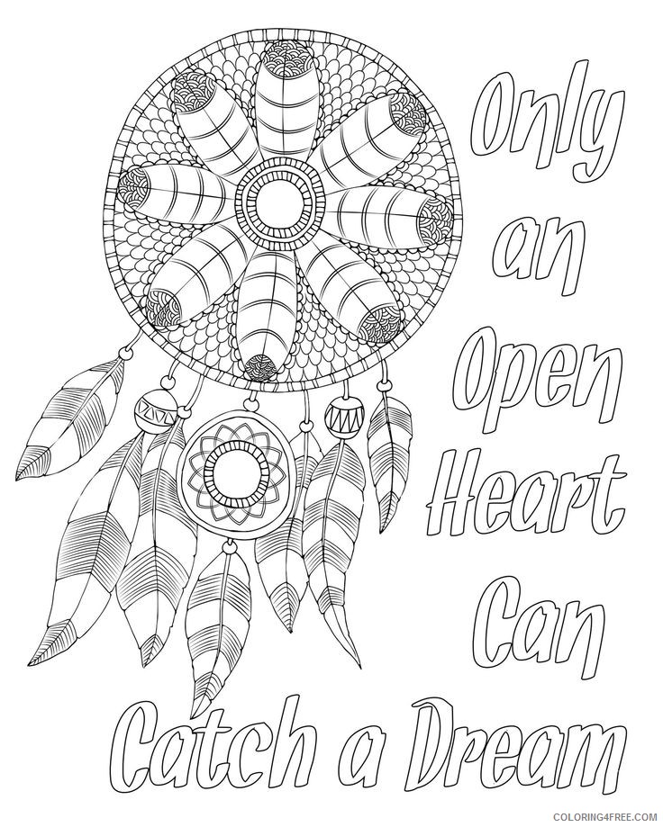 quote coloring pages of dream Coloring4free
