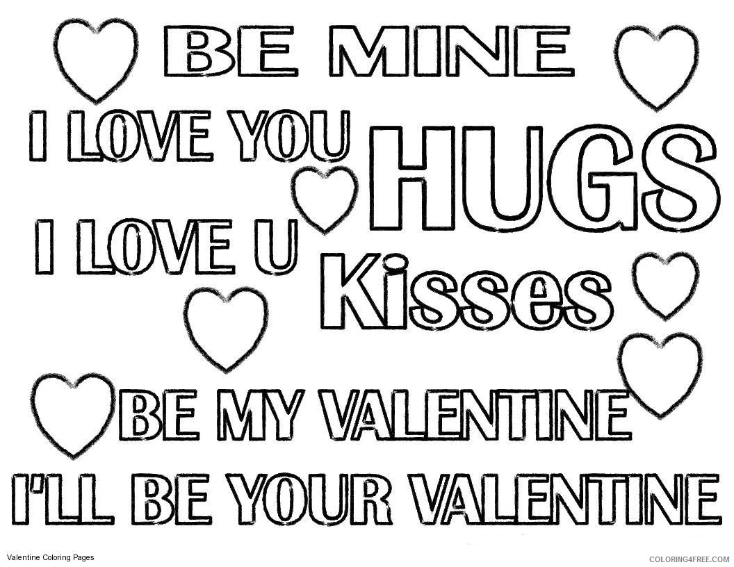 quote coloring pages of valentine Coloring4free