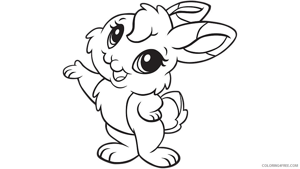 rabbit coloring pages cartoon Coloring4free