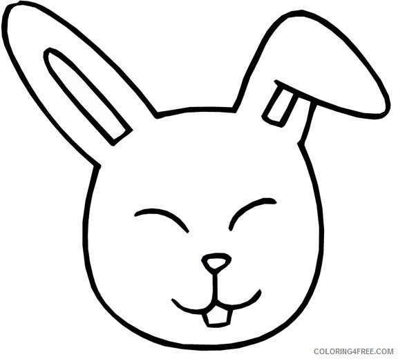 rabbit head coloring pages Coloring4free