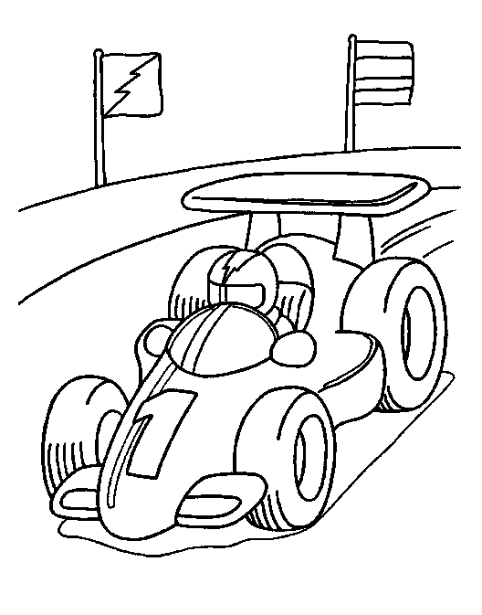 race car coloring pages for kids Coloring4free