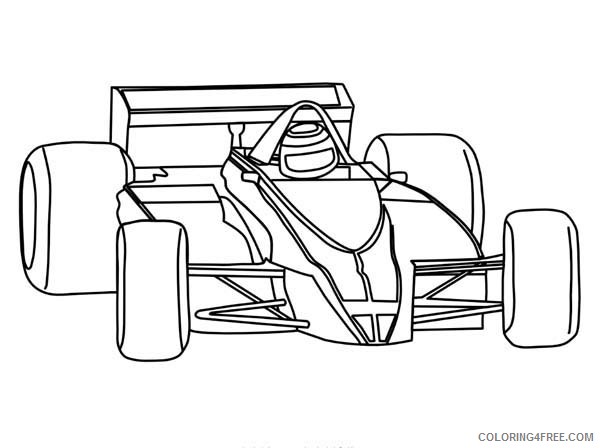 race car coloring pages formula one f1 Coloring4free