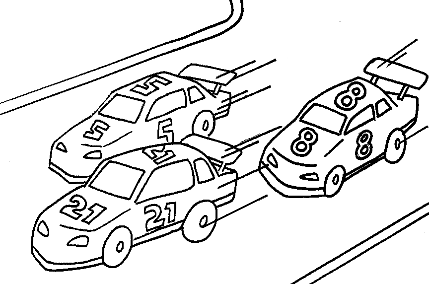 race car coloring pages in race Coloring4free