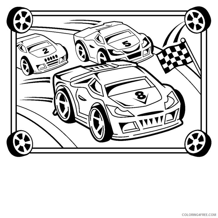 race car coloring pages to print Coloring4free