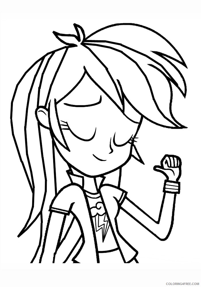 rainbow dash coloring pages equestria girls Coloring4free