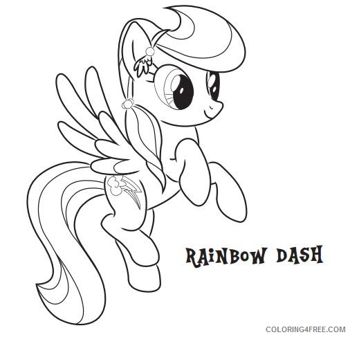 rainbow dash coloring pages mlp Coloring4free