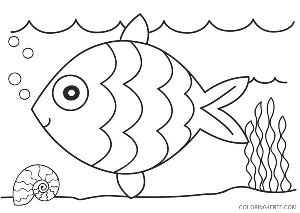 rainbow fish coloring pages for toddler Coloring4free