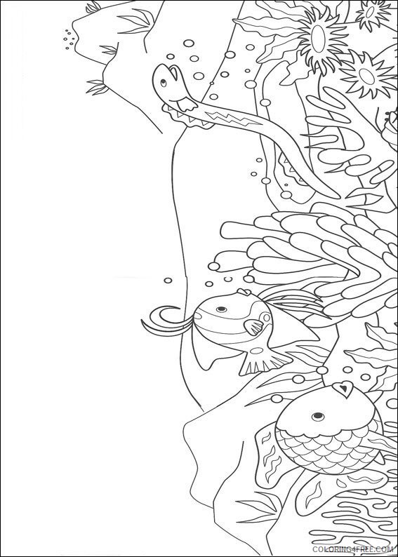 rainbow fish coloring pages free to print Coloring4free