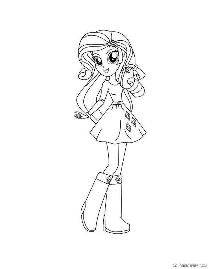 rarity equestria girls coloring pages Coloring4free