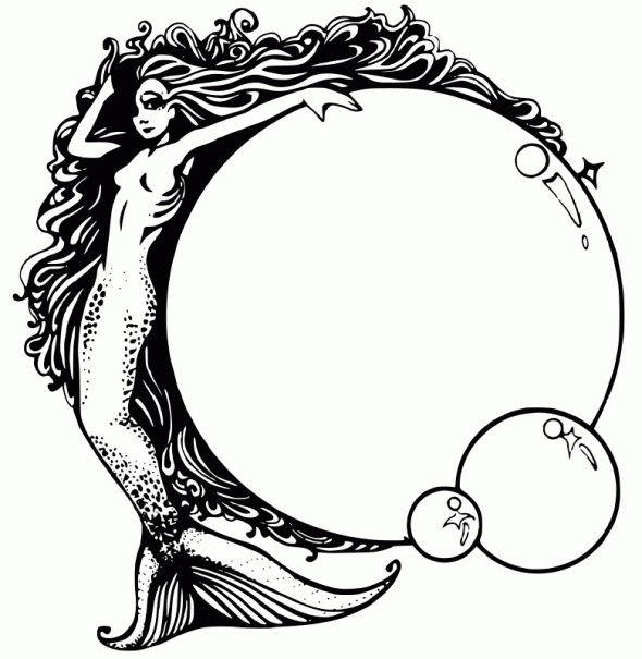 realistic mermaid coloring pages Coloring4free