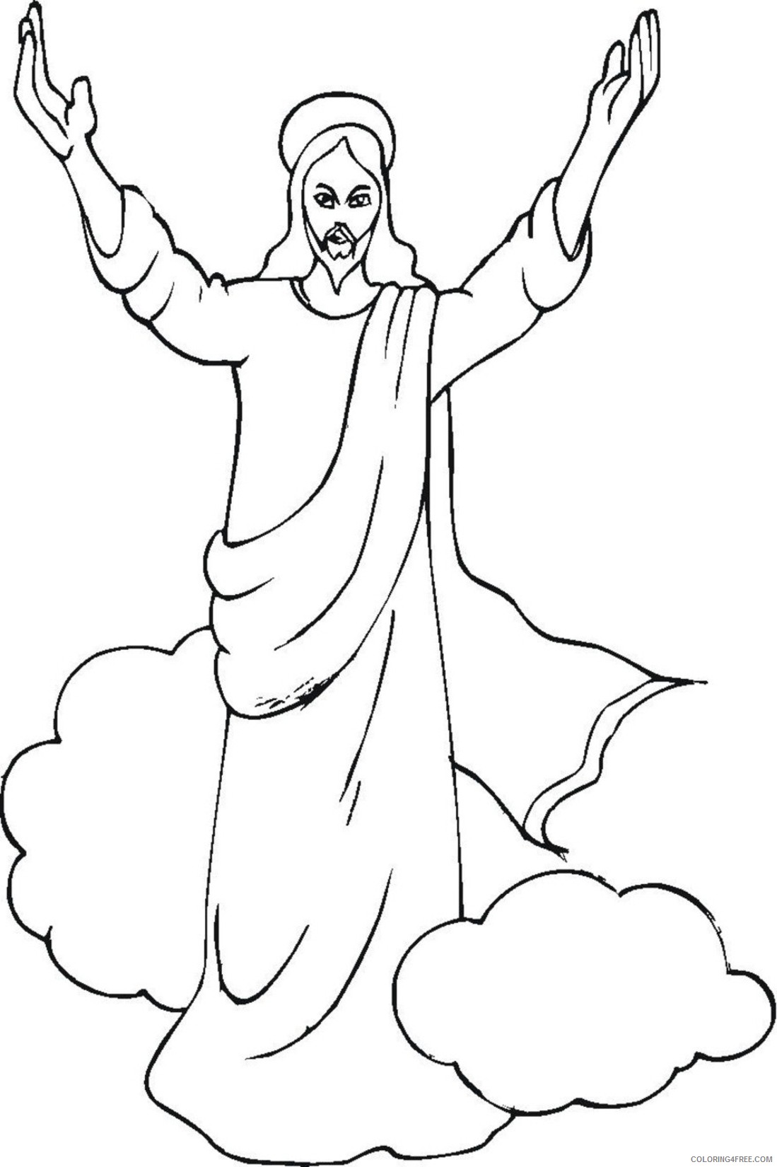 religious coloring pages jesus Coloring4free