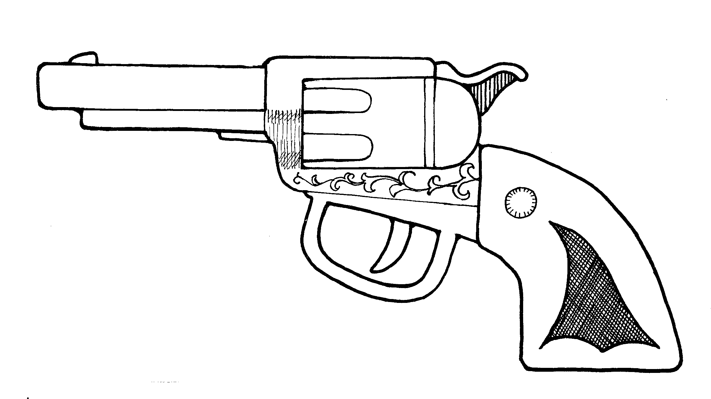 revolver gun coloring pages Coloring4free