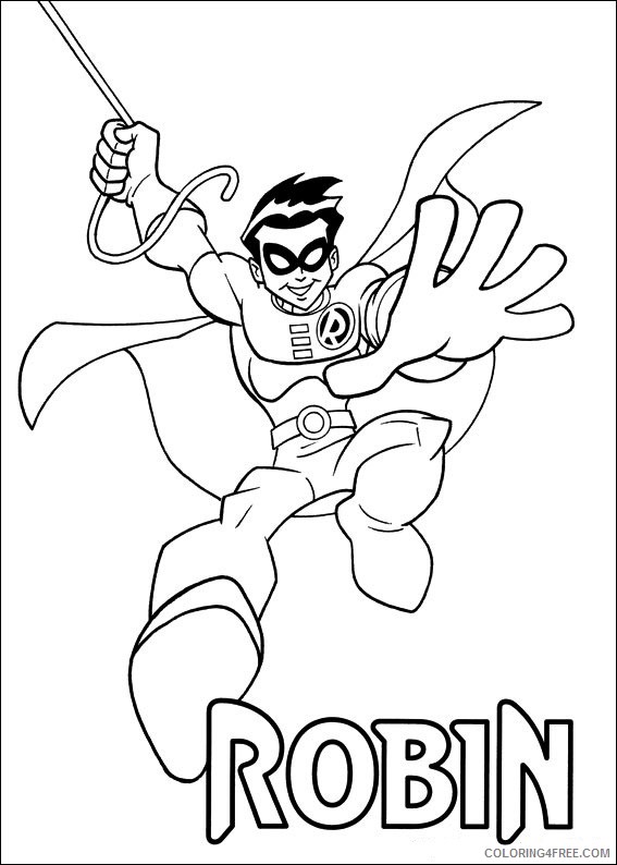 robin coloring pages for kids printable Coloring4free