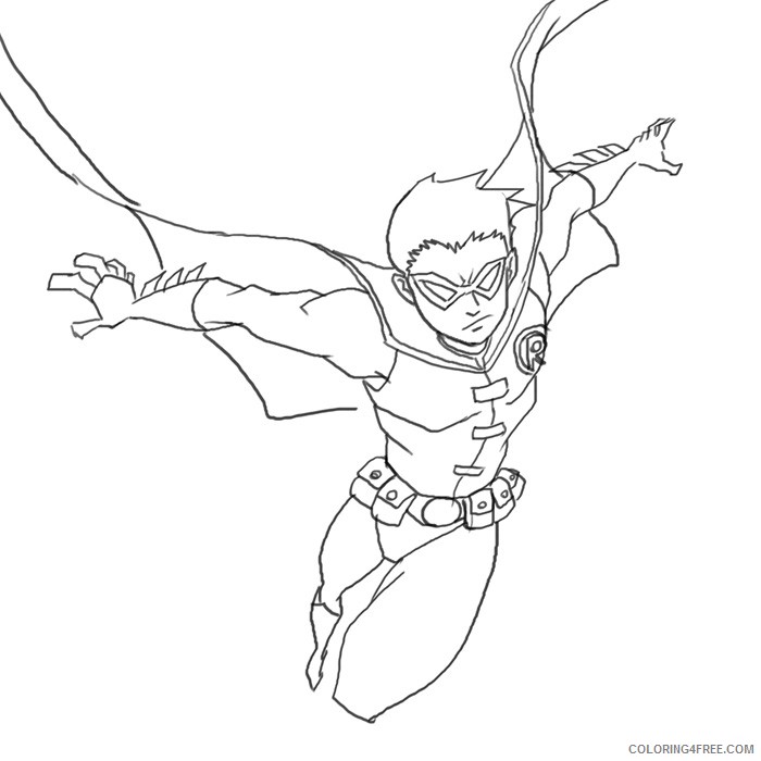 robin coloring pages in action Coloring4free