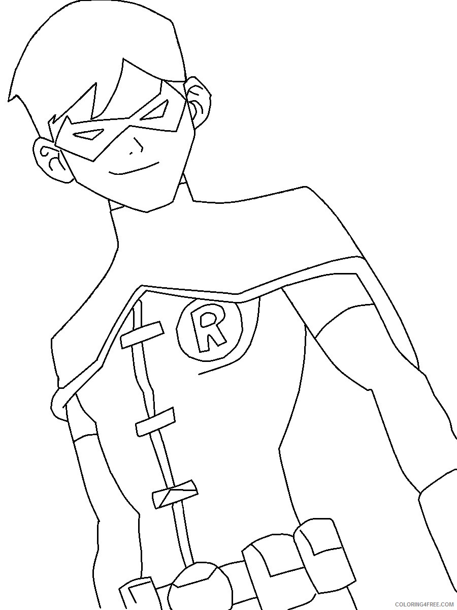 robin coloring pages to print Coloring4free
