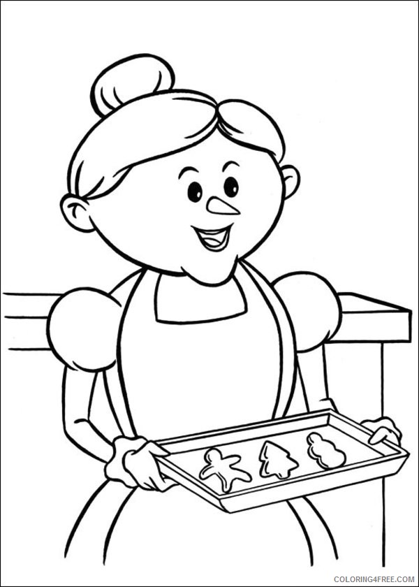 rudolph the red nosed reindeer coloring pages mrs claus Coloring4free