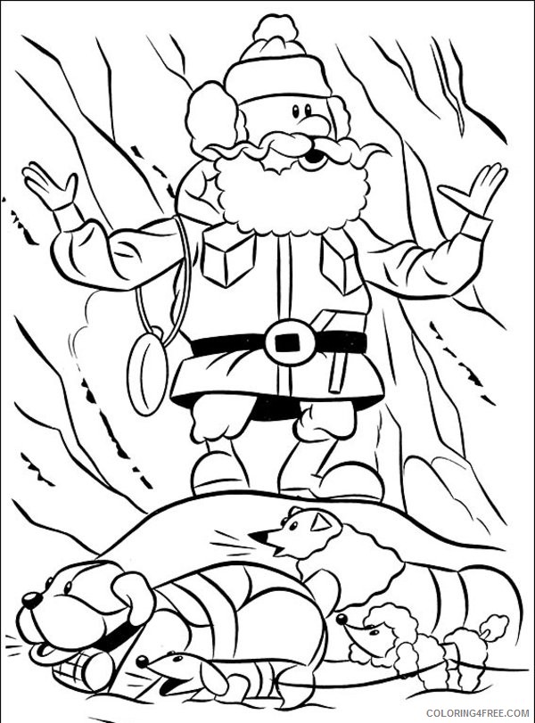 rudolph the red nosed reindeer coloring pages santa claus Coloring4free