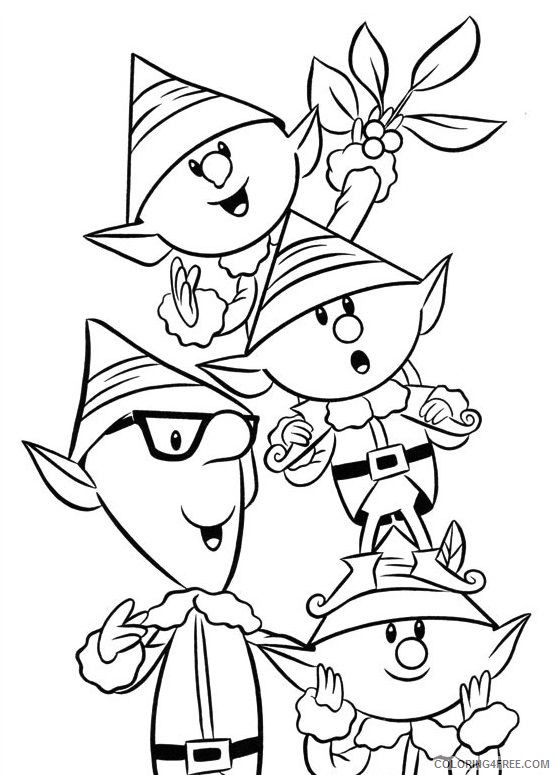 rudolph the red nosed reindeer coloring pages the elf Coloring4free