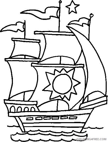 sailing boat coloring pages for kids Coloring4free