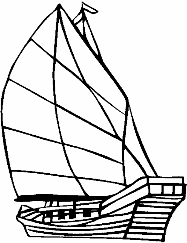 sailing boat coloring pages printable Coloring4free